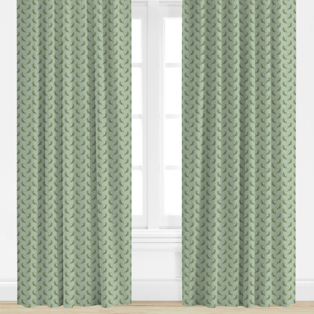 Hunter in Seafoam Drapery Panel - Liza Pruitt