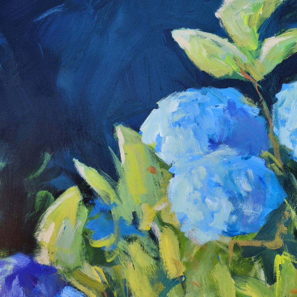 Hydrangea Blooms | 36" h x 36" w - Liza Pruitt