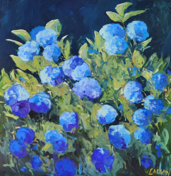 Hydrangea Blooms | 36" h x 36" w - Liza Pruitt