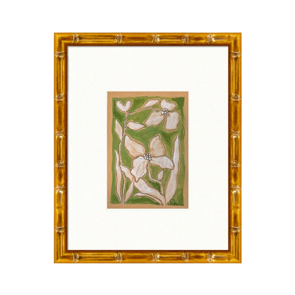 Hydrangea Green No. 1 | 14" h x 11" w | Framed - Liza Pruitt