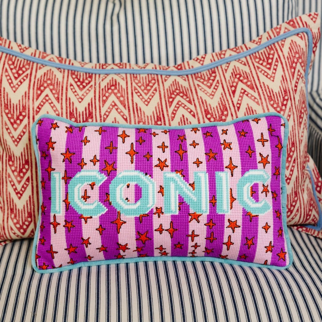Iconic Needlepoint Pillow - Liza Pruitt