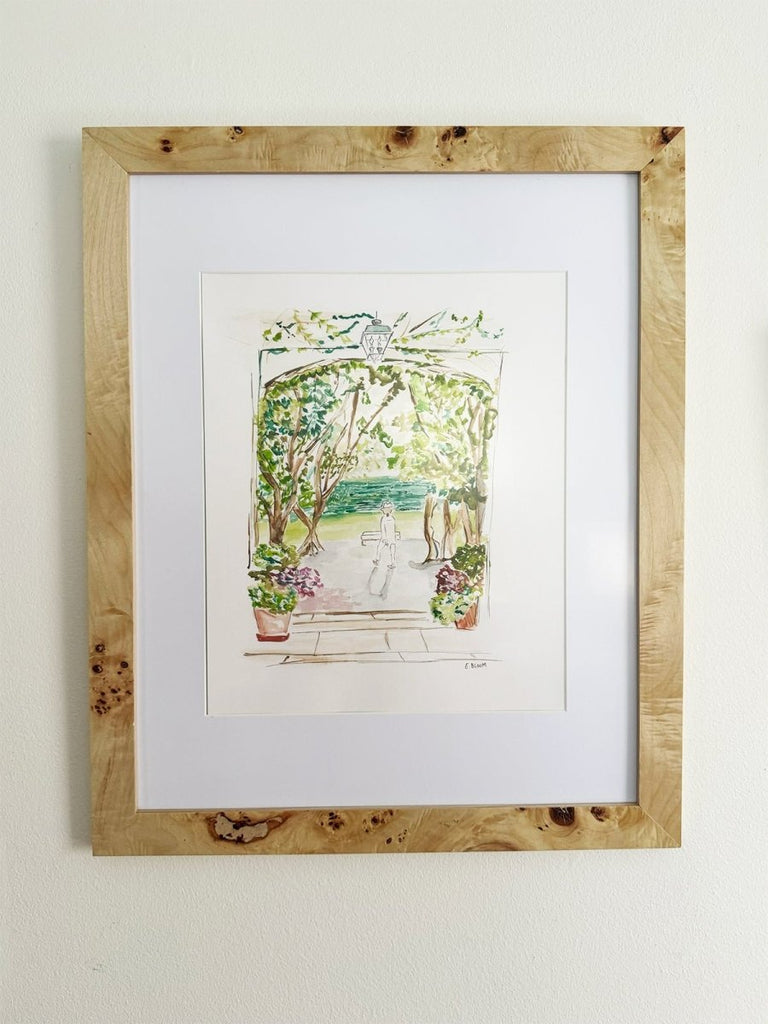 In Her Garden | 22" h x 18" w | Framed - Liza Pruitt