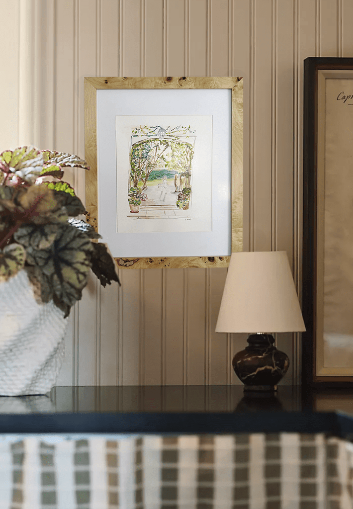 In Her Garden | 22" h x 18" w | Framed - Liza Pruitt