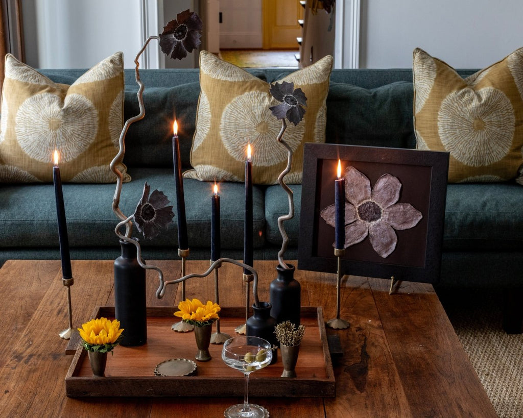 Iridescent Mahogany Flower I | 15" h x 14" w | Framed - Liza Pruitt