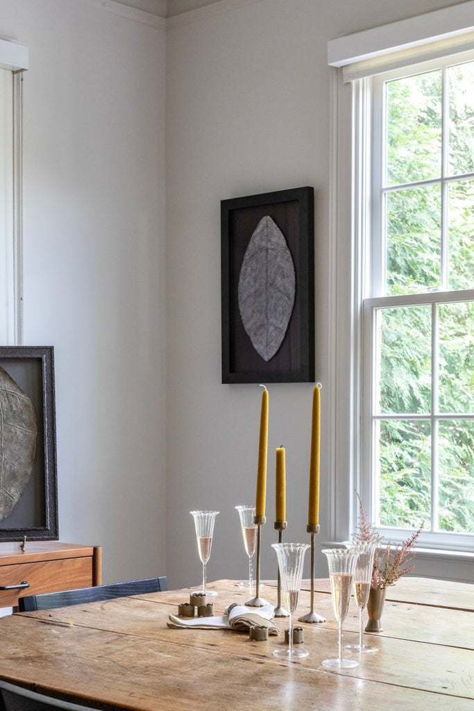 Iridescent Mahogany Leaf I | 27" h x 17" w | Framed - Liza Pruitt