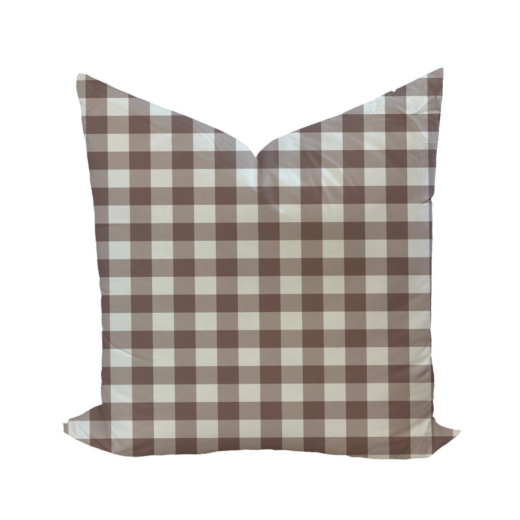 Iva Check Pillow Cover in Pluff - Liza Pruitt