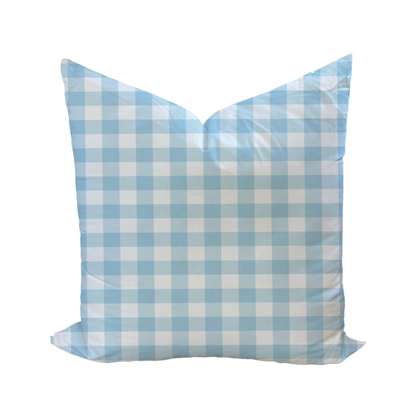 Iva Check Pillow Cover in Sanctuary - Liza Pruitt