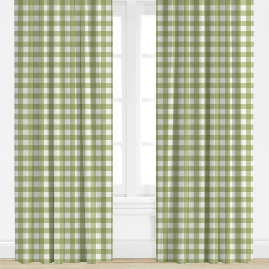 Iva in Eloise Green Drapery Panel - Liza Pruitt