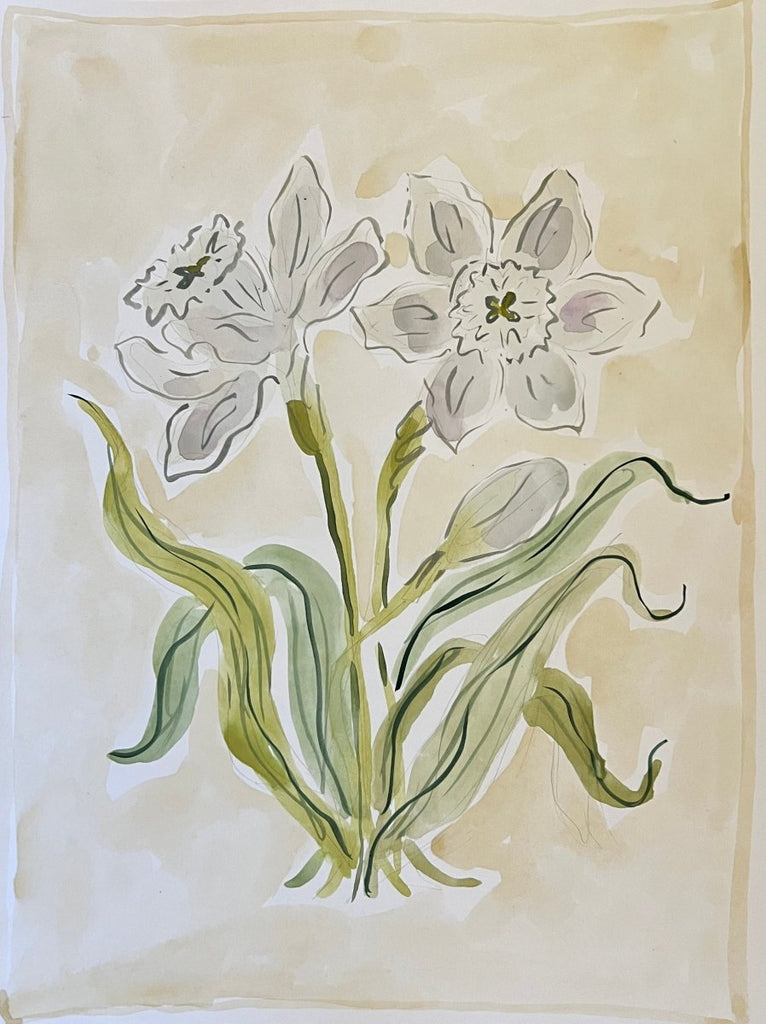 Ivory Garden | 12" h x 9" w | Original - Liza Pruitt