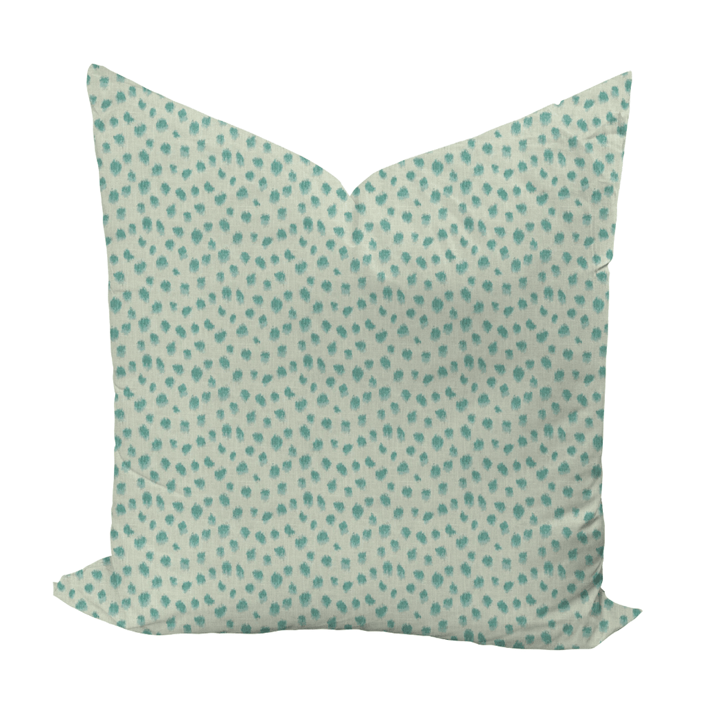 Jungle Ikat in Aqua Pillow - Liza Pruitt
