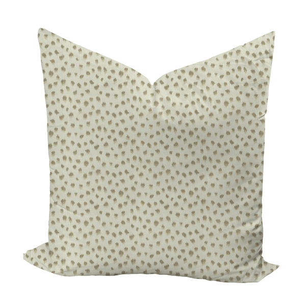 Jungle Ikat in Sandy Beige Pillow Cover - Liza Pruitt