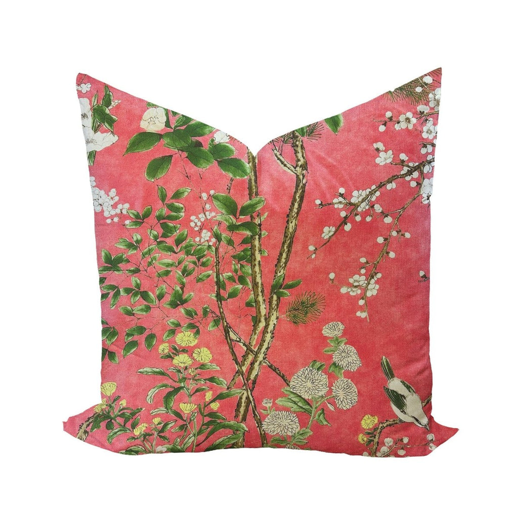 Katsura in Coral by Thibaut Pillow Cover - Liza Pruitt