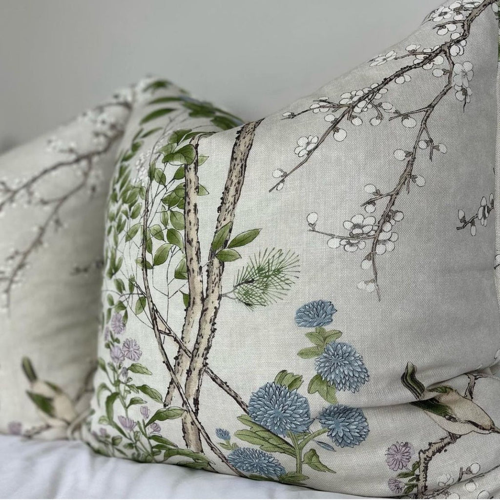 Katsura in Cream & Lavender by Thibaut Pillow Cover - Liza Pruitt