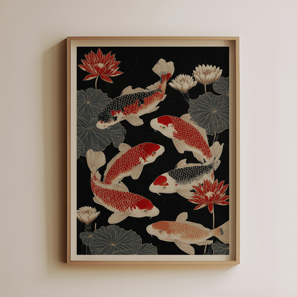 Koi Fish and Water Lily - Liza Pruitt