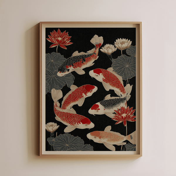 Koi Fish and Water Lily - Liza Pruitt