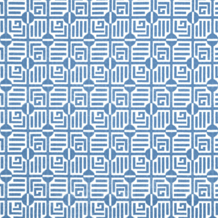 Labyrinth Velvet in Blue by Thibaut - Liza Pruitt