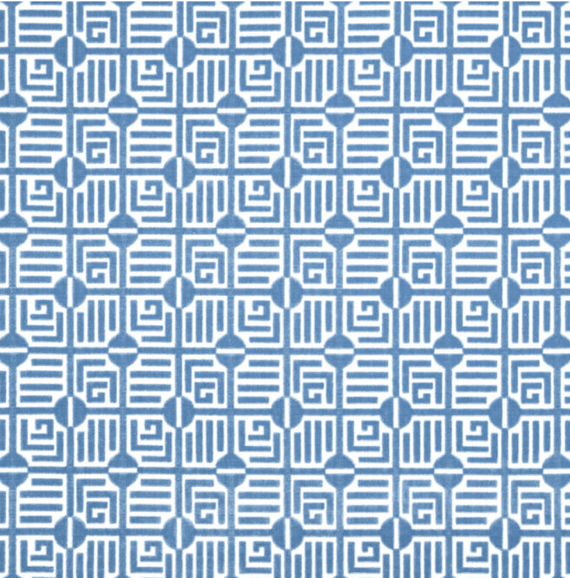 Labyrinth Velvet in Blue by Thibaut Bolster - Liza Pruitt