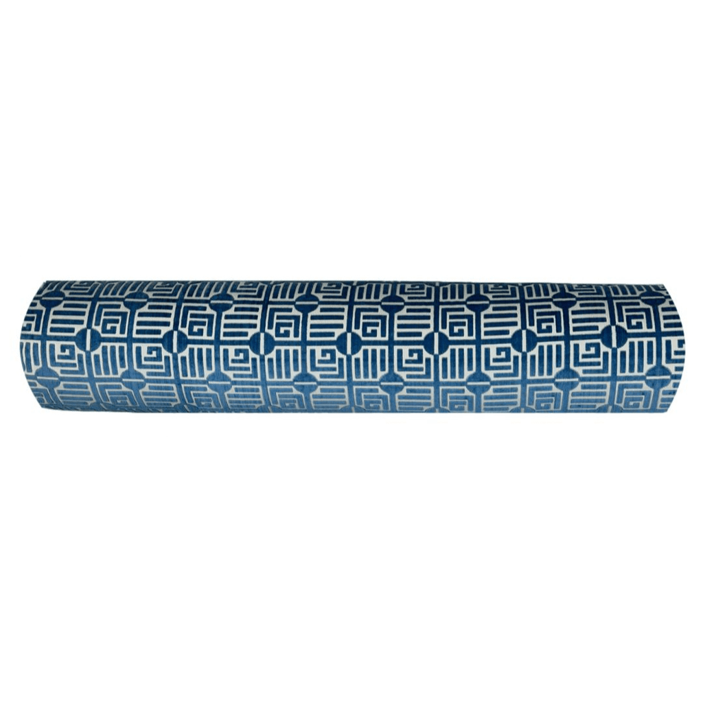 Labyrinth Velvet in Blue by Thibaut Bolster - Liza Pruitt