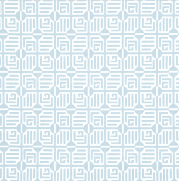 Labyrinth Velvet in Spa Blue by Thibaut Bolster - Liza Pruitt