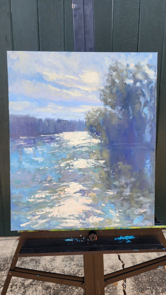 Lac Leman | 24" h x 20" w - Liza Pruitt