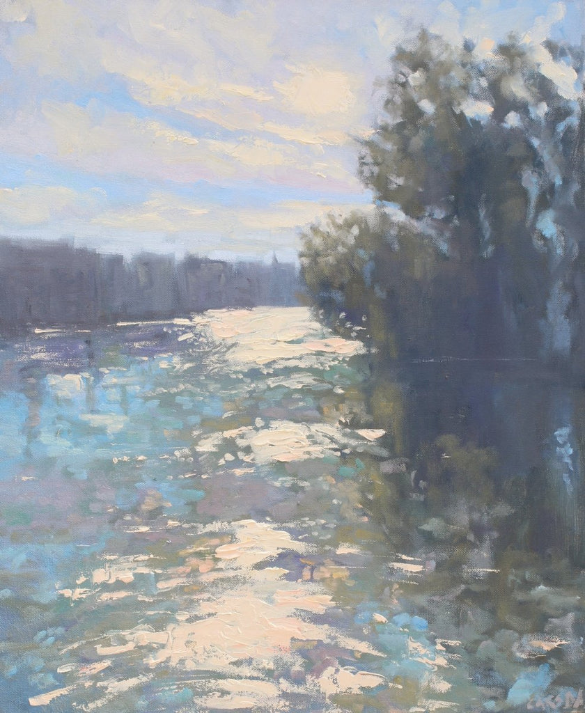 Lac Leman | 24" h x 20" w - Liza Pruitt