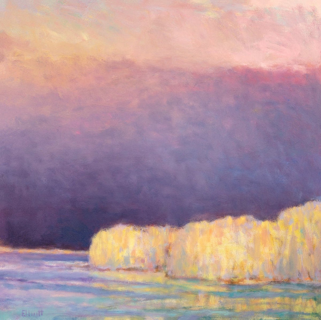 Lake Haze - Yellow - Limited Edition Canvas Print - Liza Pruitt