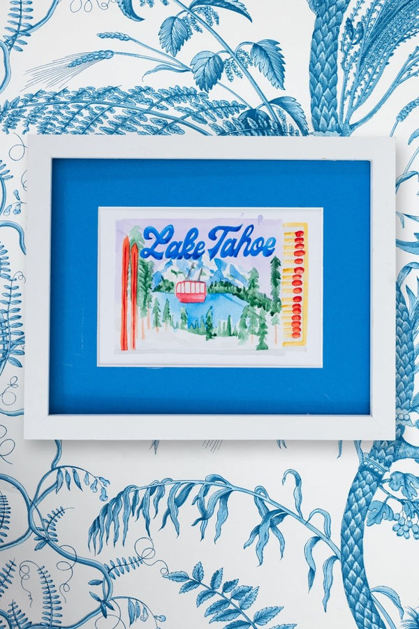 Lake Tahoe Ski Matchbook - Liza Pruitt