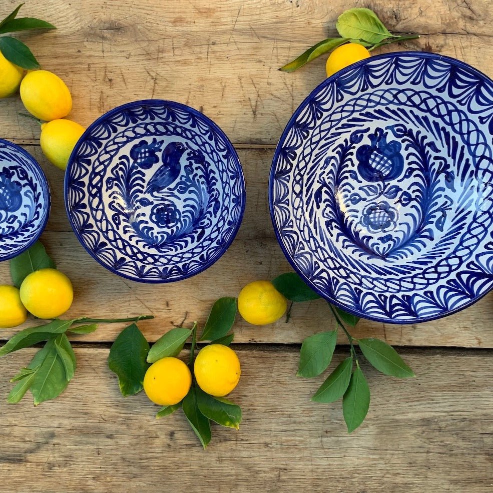 Large bowl with hand painted designs - Liza Pruitt