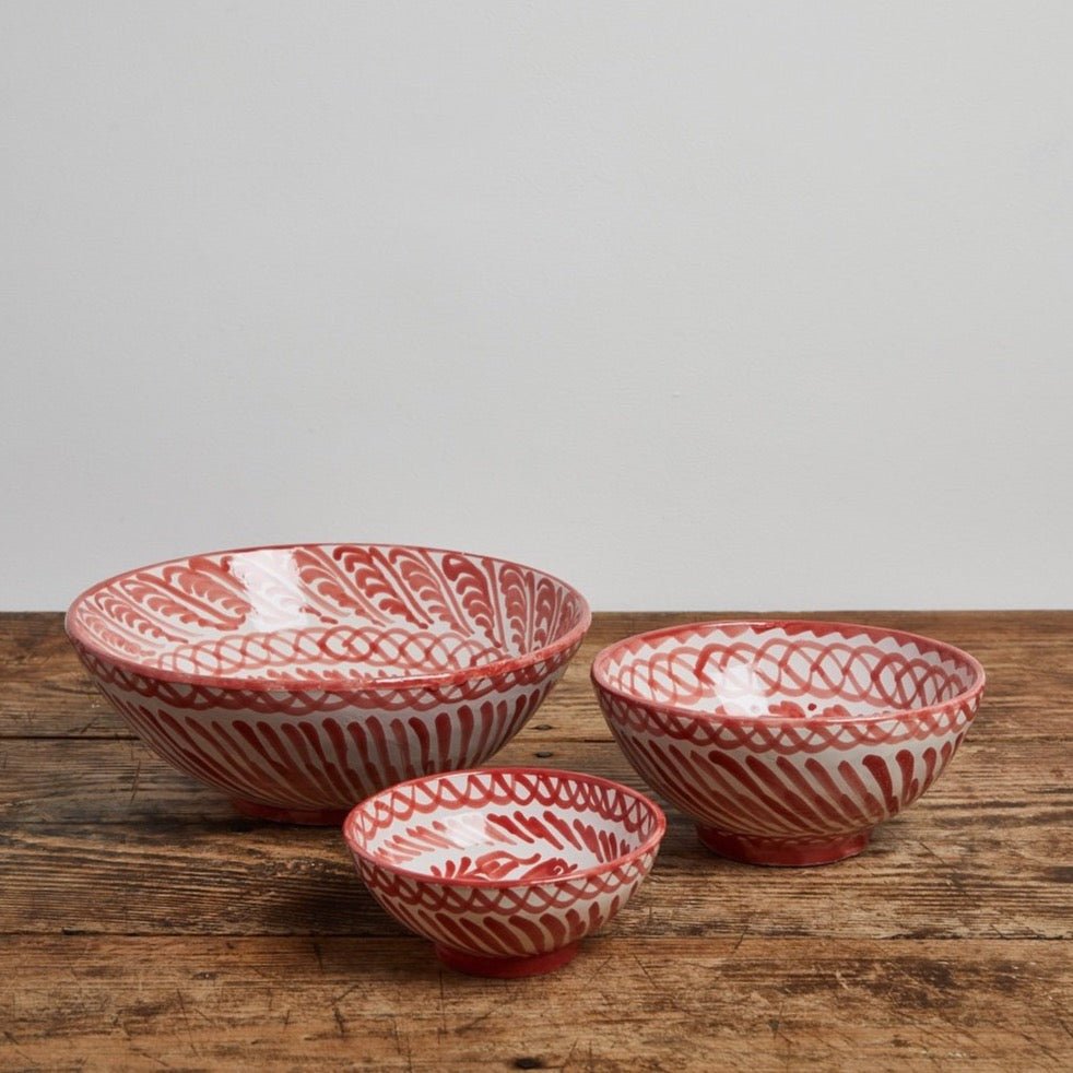 Large bowl with hand painted designs - Liza Pruitt