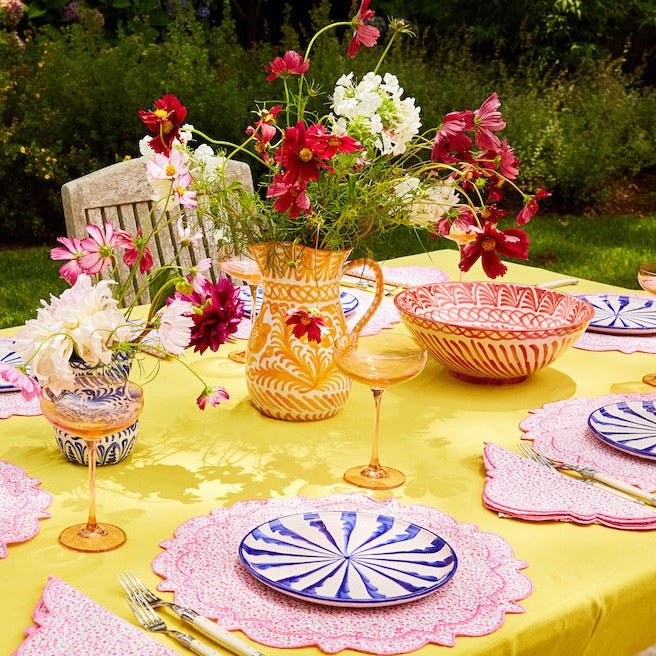 Large bowl with hand painted designs - Liza Pruitt