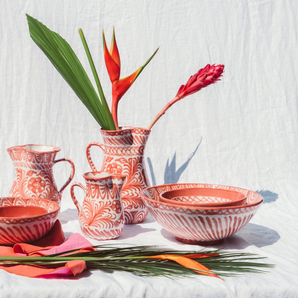 Large bowl with hand painted designs - Liza Pruitt