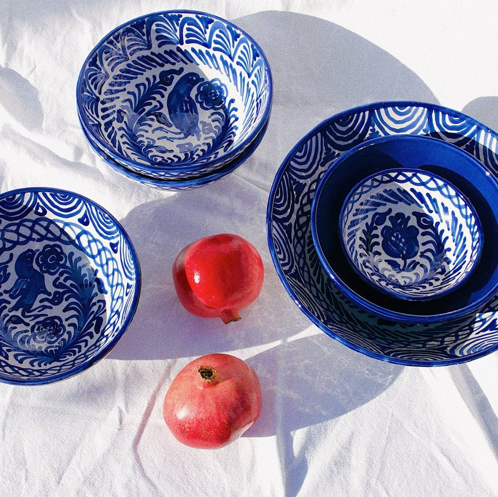 Large bowl with hand painted designs - Liza Pruitt