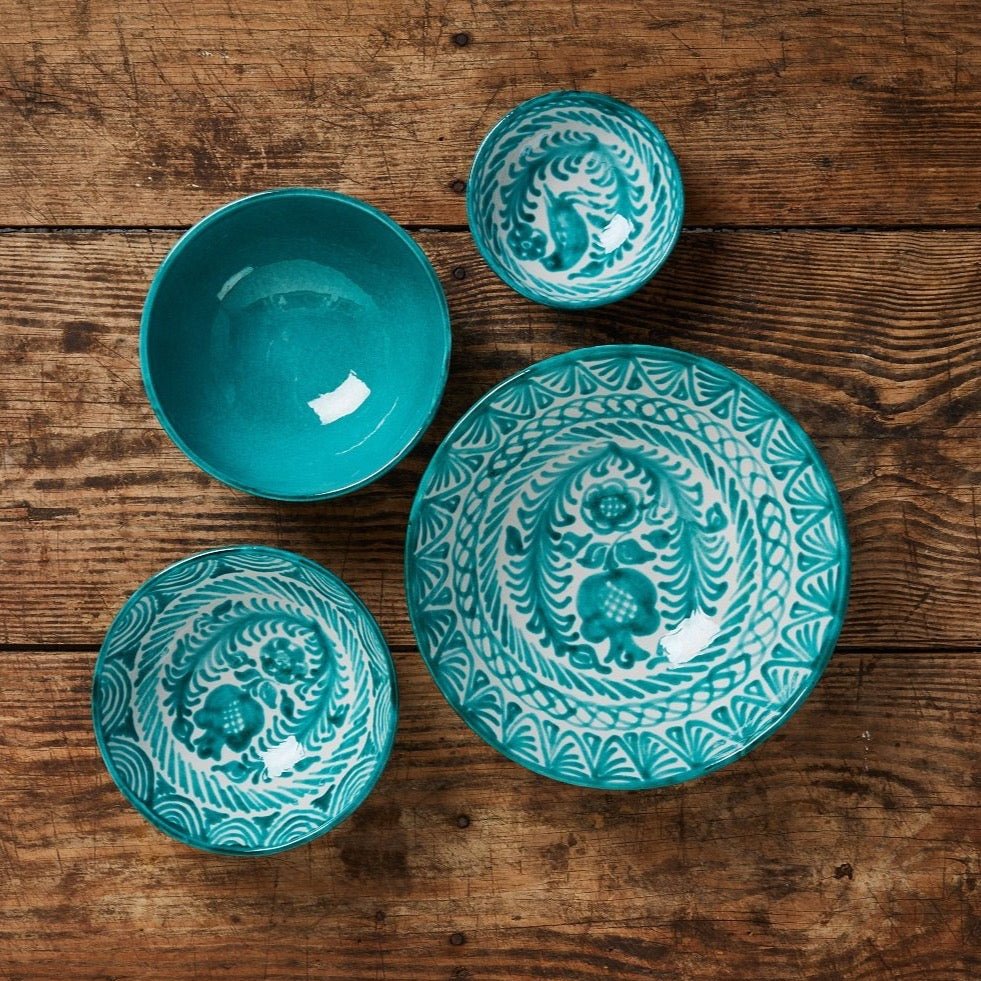 Large bowl with hand painted designs - Liza Pruitt
