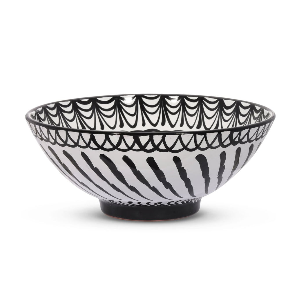 Large bowl with hand painted designs - Liza Pruitt