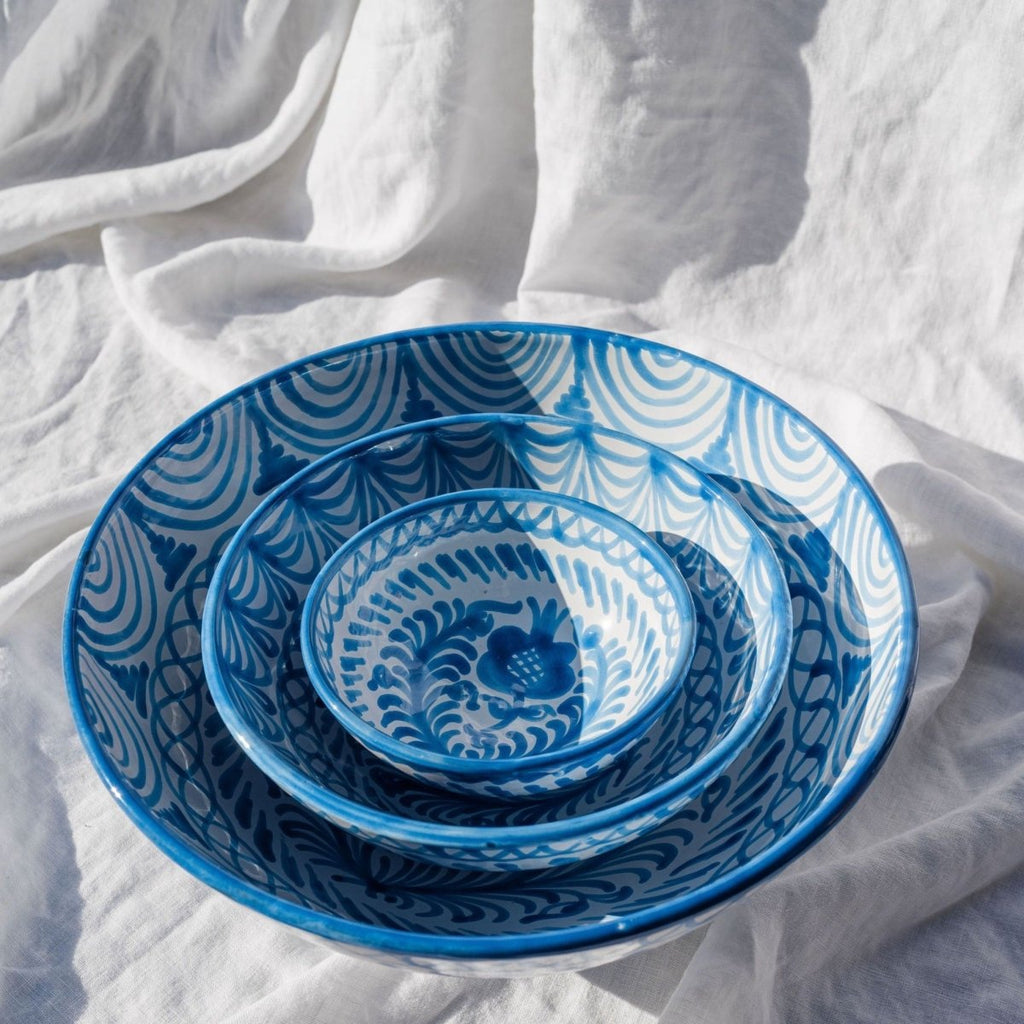 Large bowl with hand painted designs - Liza Pruitt
