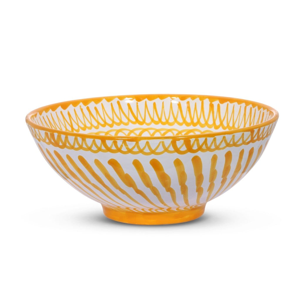 Large bowl with hand painted designs - Liza Pruitt