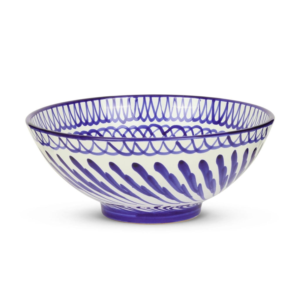 Large bowl with hand painted designs - Liza Pruitt