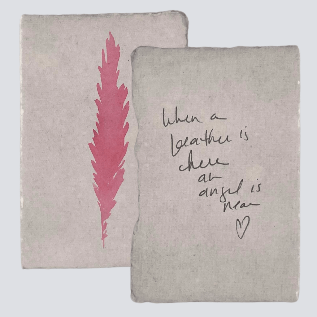 Large Candy Pink Angel Feather - Liza Pruitt