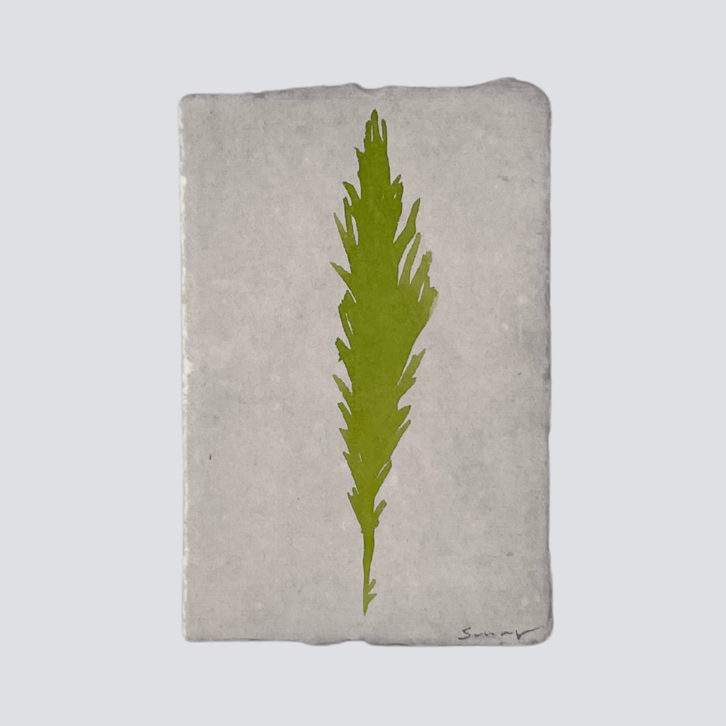 Large Chartreuse Angel Feather - Liza Pruitt