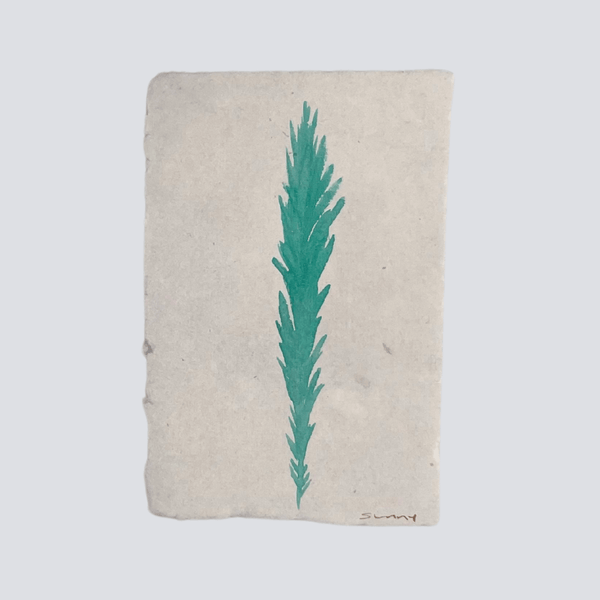 Large Dark Cyan Angel Feather - Liza Pruitt