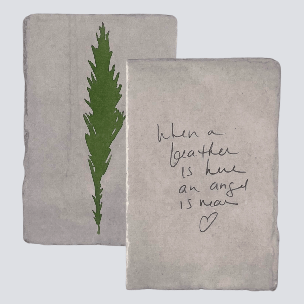 Large Fern Green Angel Feather - Liza Pruitt