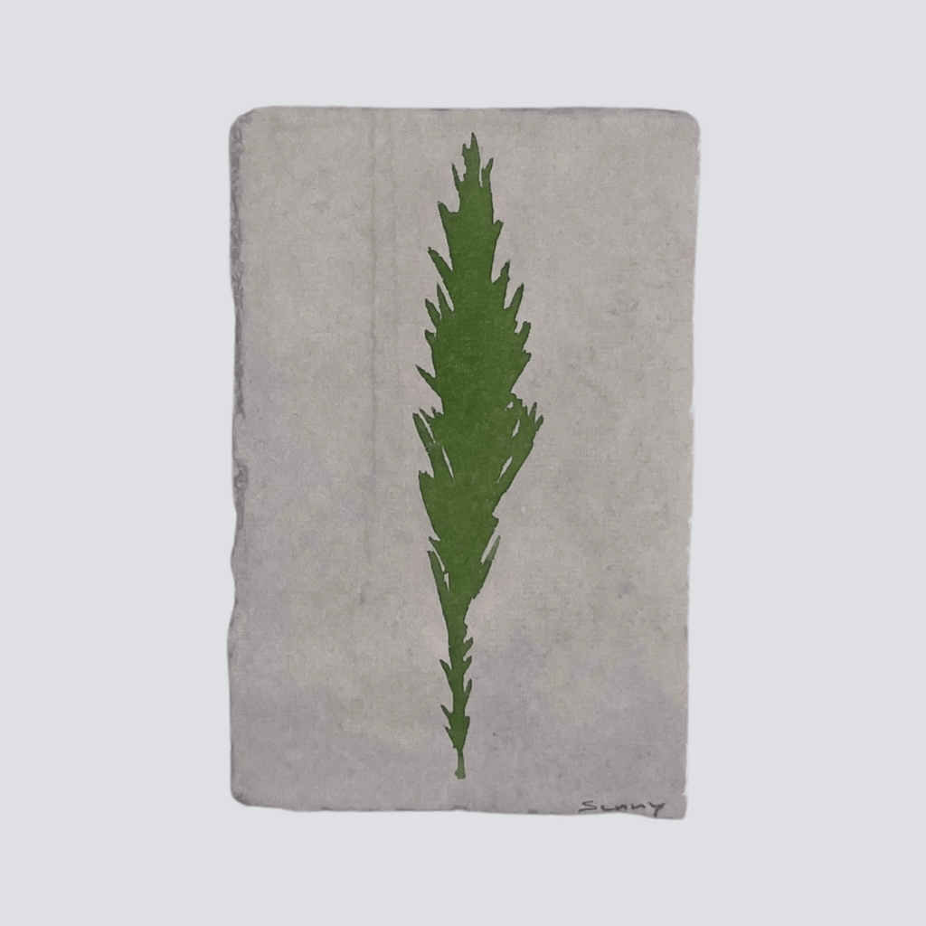 Large Fern Green Angel Feather - Liza Pruitt