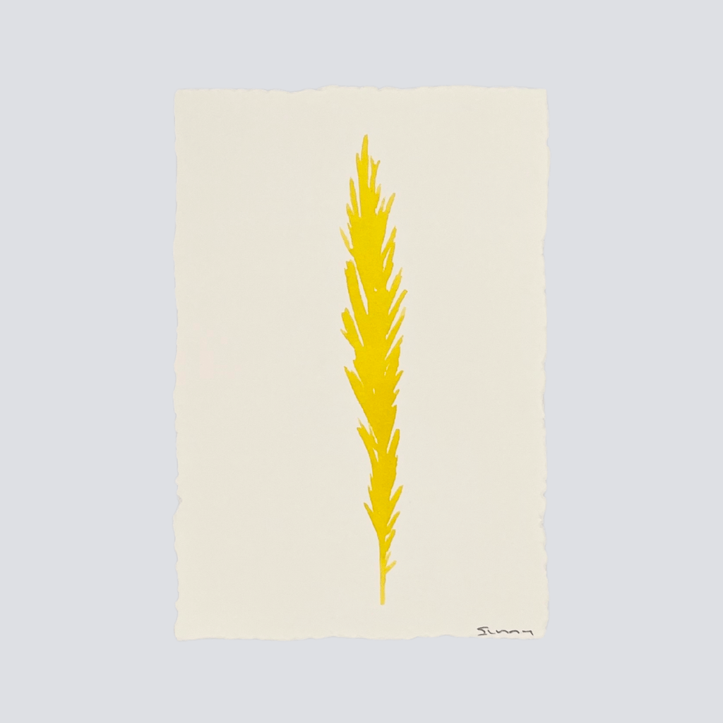 Large Gold Yellow Angel Feather - Liza Pruitt