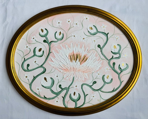 Large Pink Lotus | 18.25" h x 22.25" w | Framed - Liza Pruitt