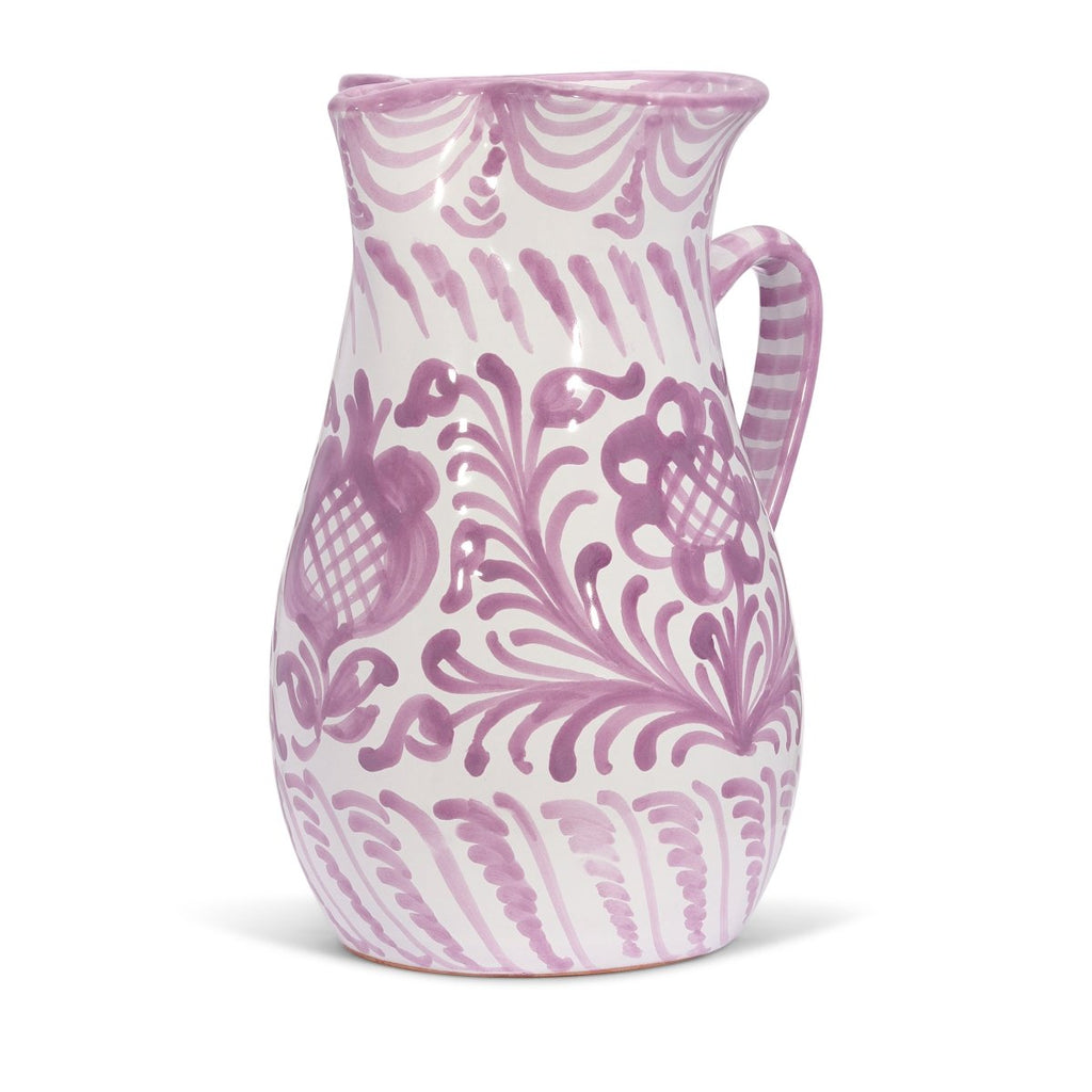 Large pitcher with hand painted designs - Liza Pruitt
