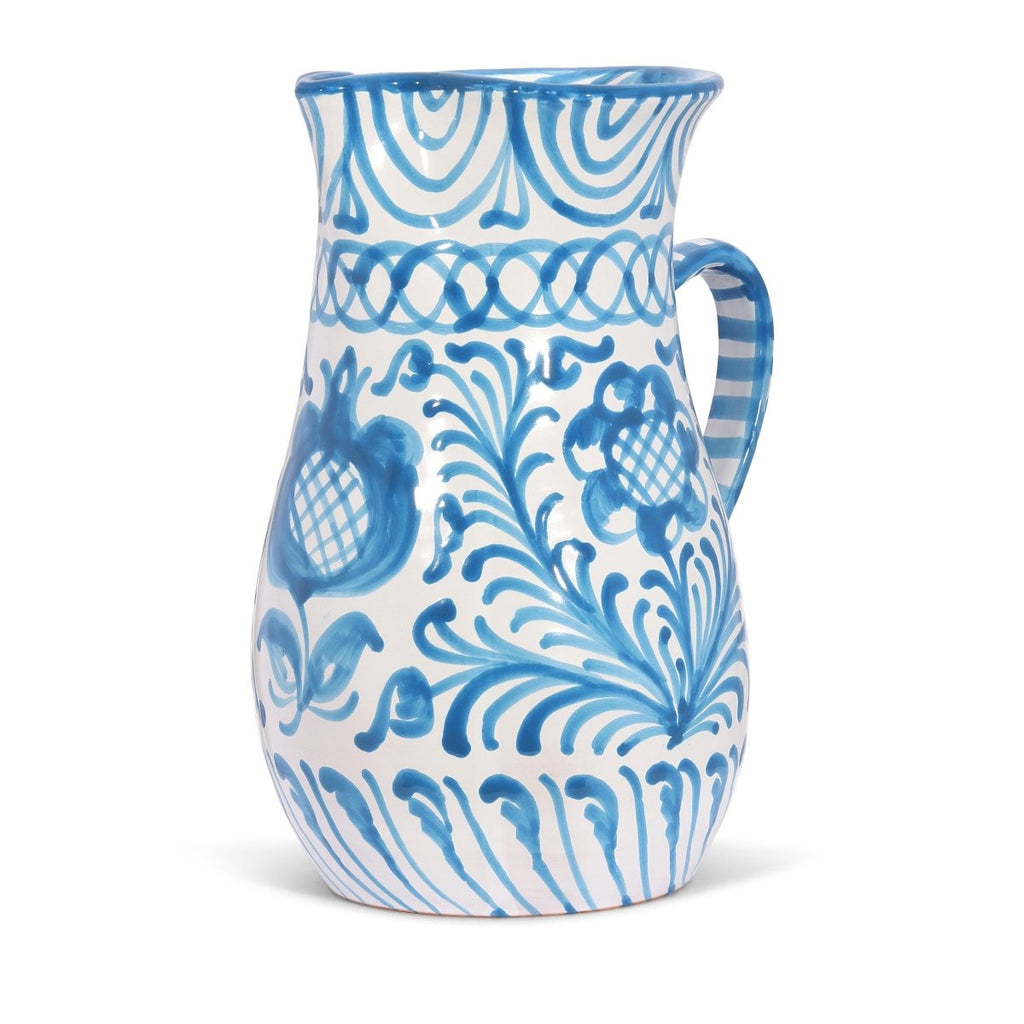 Large pitcher with hand painted designs - Liza Pruitt