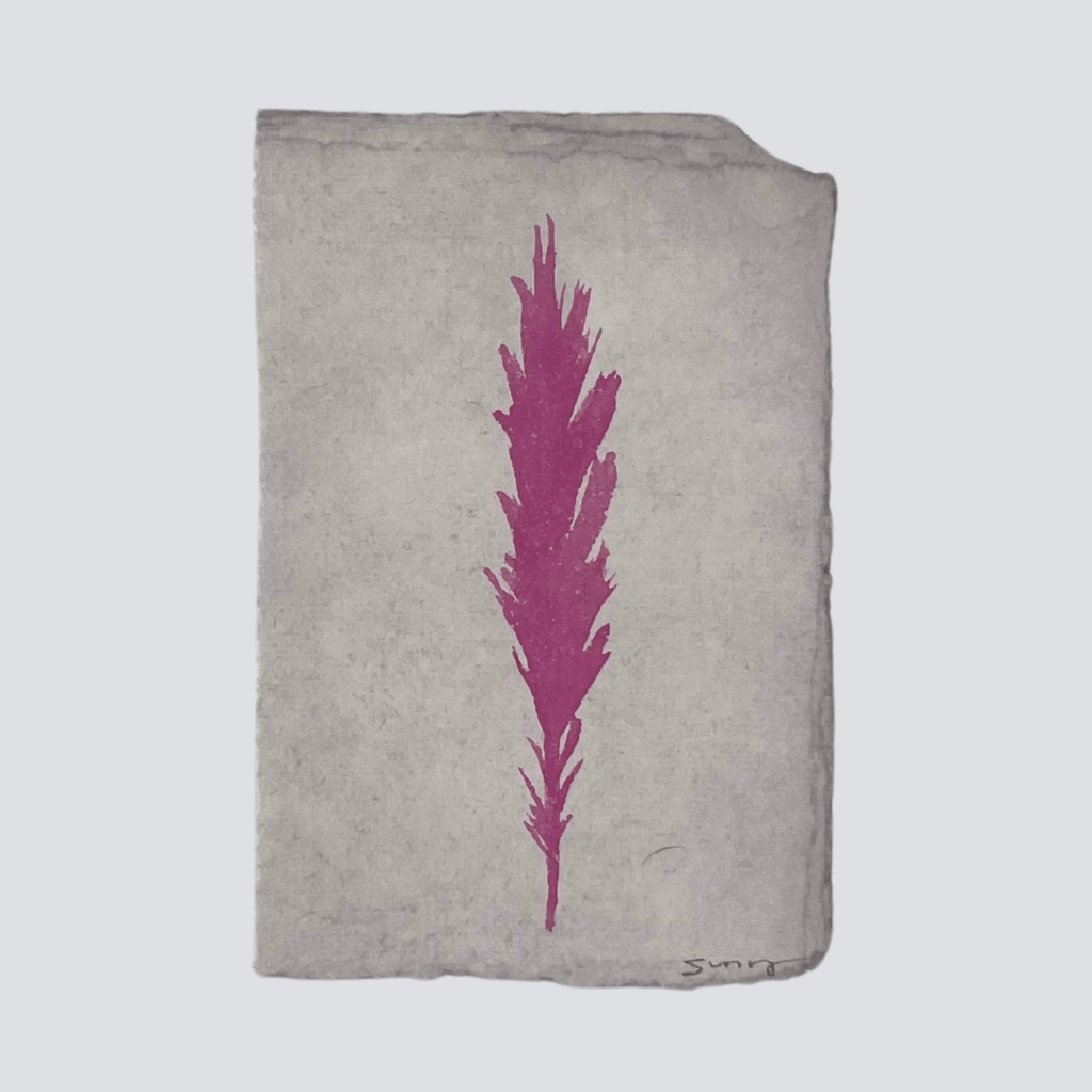Large Raspberry Angel Feather - Liza Pruitt