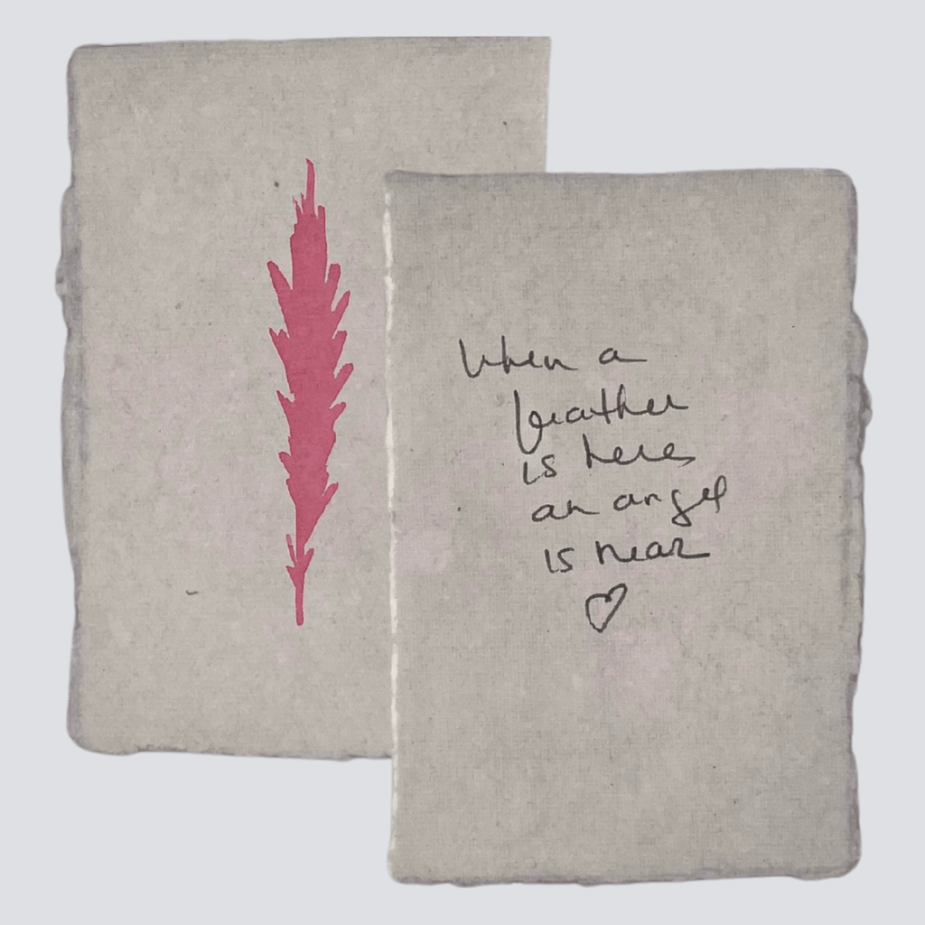 Large Watermelon Angel Feather - Liza Pruitt