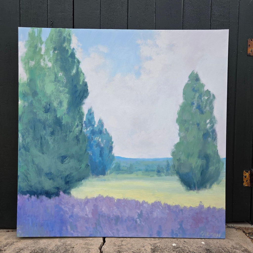 Lavendar Fields | 48" h x 48" w - Liza Pruitt