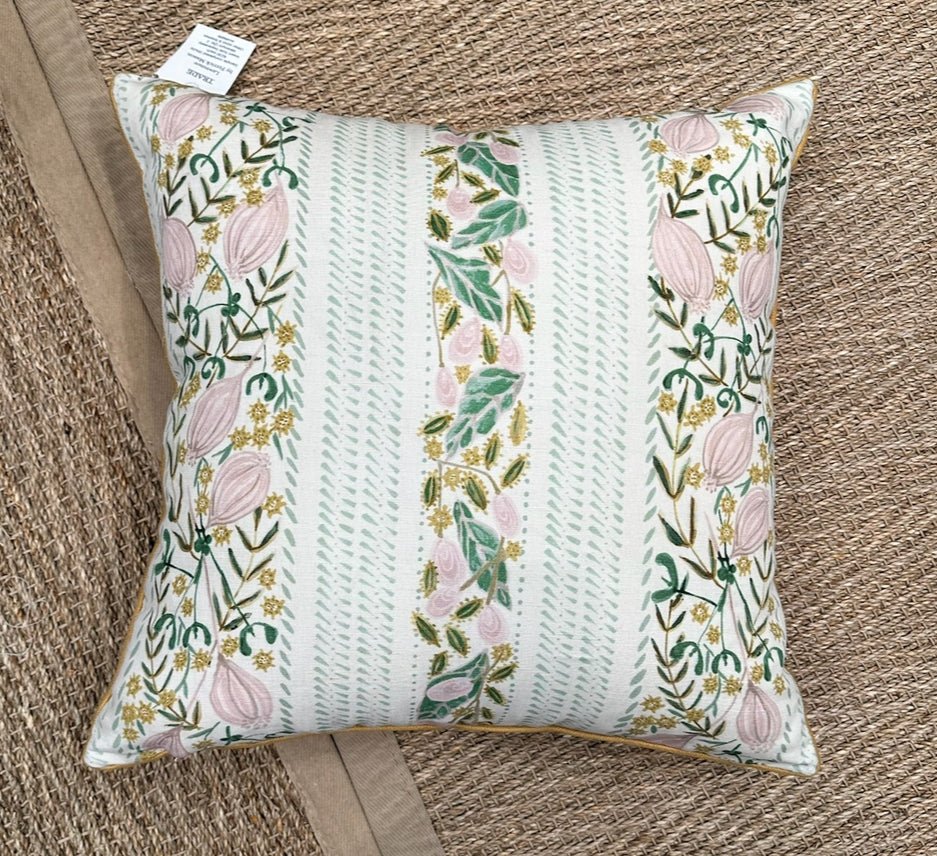 Lawrence in Mint Pink by Ferrick Mason Pillow Cover - Liza Pruitt
